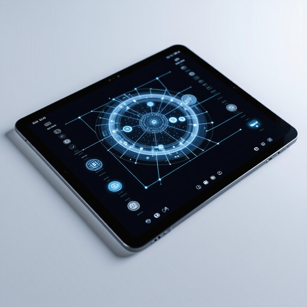 Nanotechnology transdermal patches and AI interface depicting advanced bioidentical hormone therapy