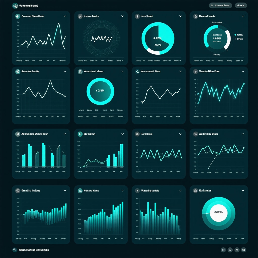 Digital dashboard illustrating hormone levels, genetic markers, wearable data and nutrition plans
