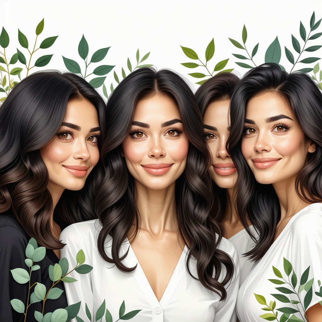 Women receiving precision hormone testing combined with botanical natural therapies in a San Diego clinic with AI data overlays
