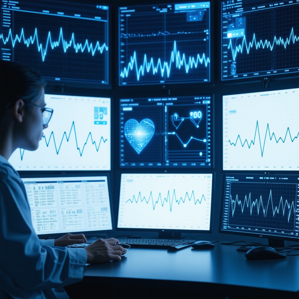 Digital health interface displaying testosterone therapy metrics, genetic data, and physiological monitoring charts