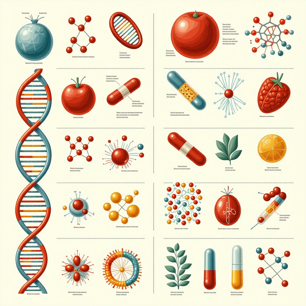 Infographic illustrating genetic testing's influence on customized hormone therapy with DNA and hormone imagery