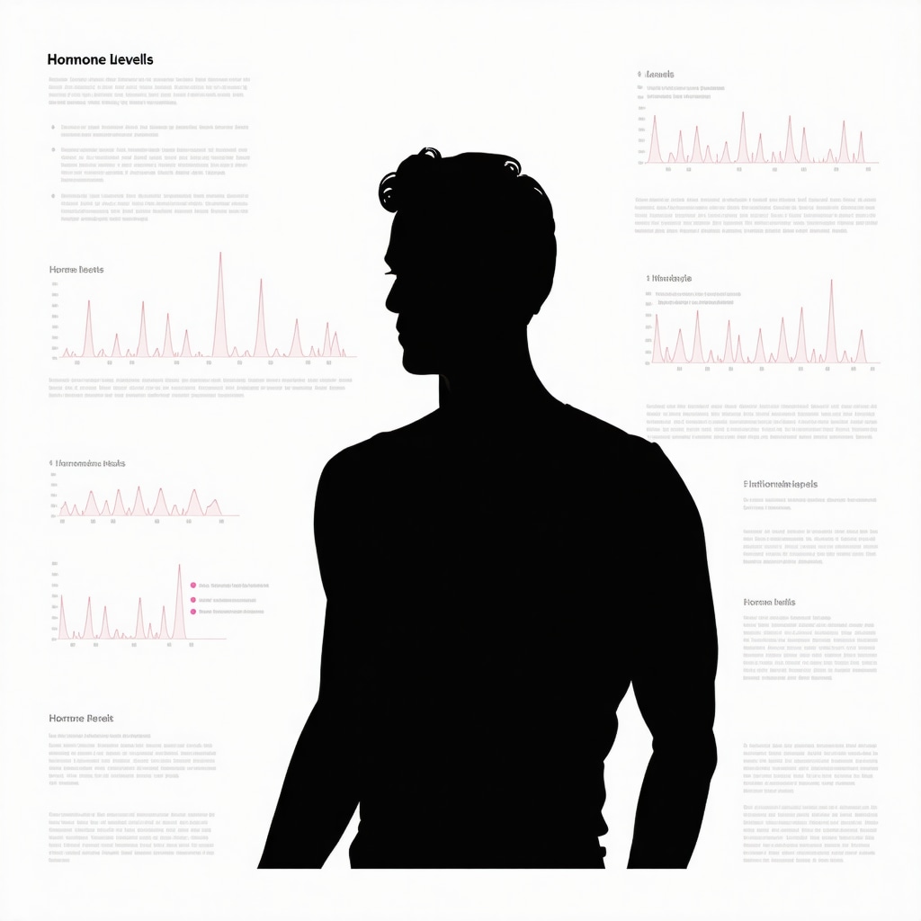 Infographic showing genetic polymorphisms, hormone biomarker charts, and lifestyle factors impacting hormone pellet therapy