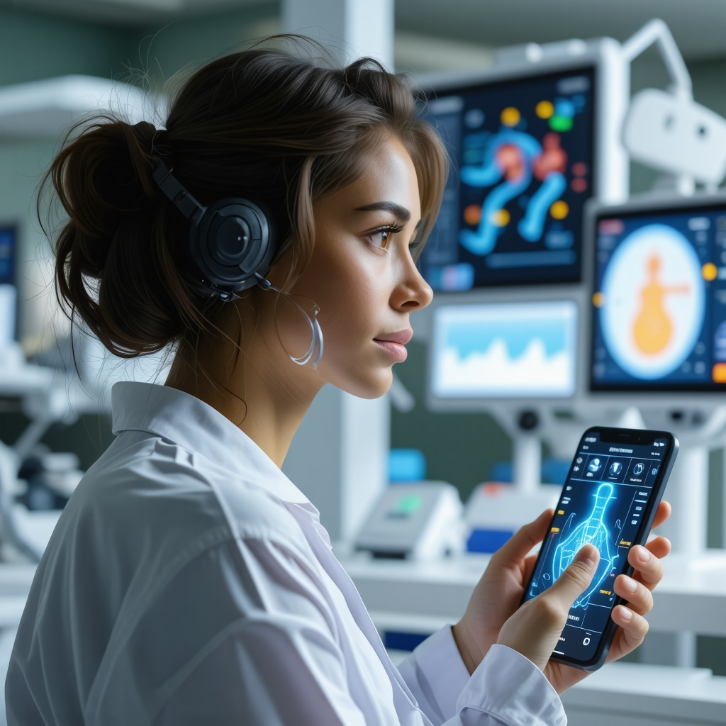 Patient using wearable biosensors and mobile app for real-time hormone monitoring and neuroendocrine feedback in BHRT