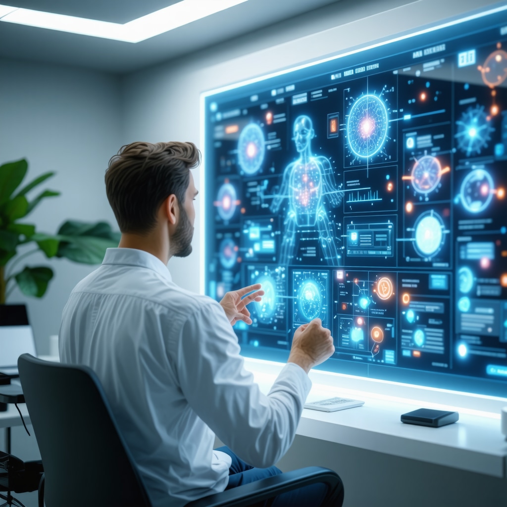 Male patient using digital health platform with genomic and hormone data for personalized testosterone therapy