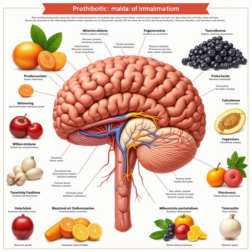 Infographic illustrating gut microbiome's role in testosterone metabolism and inflammation