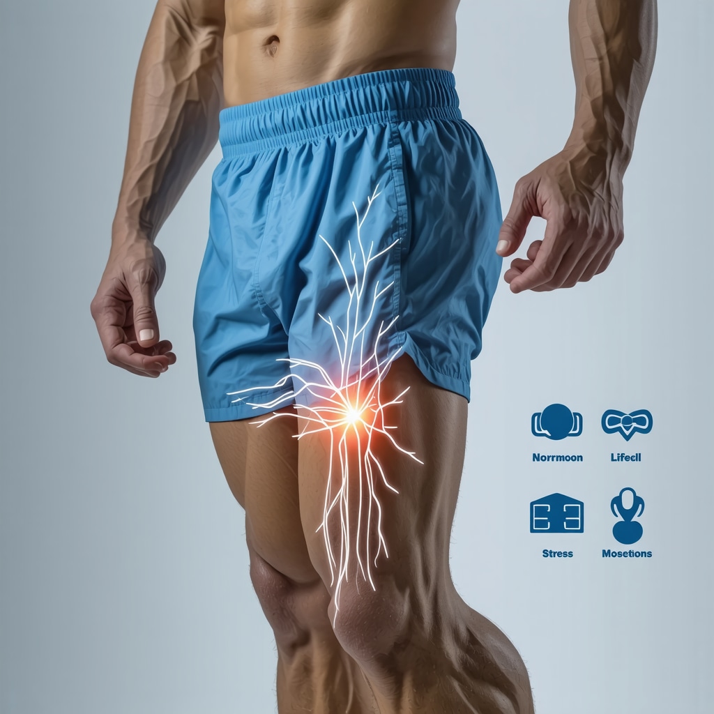 Diagram illustrating testosterone pellet insertion and hormonal lifestyle factors
