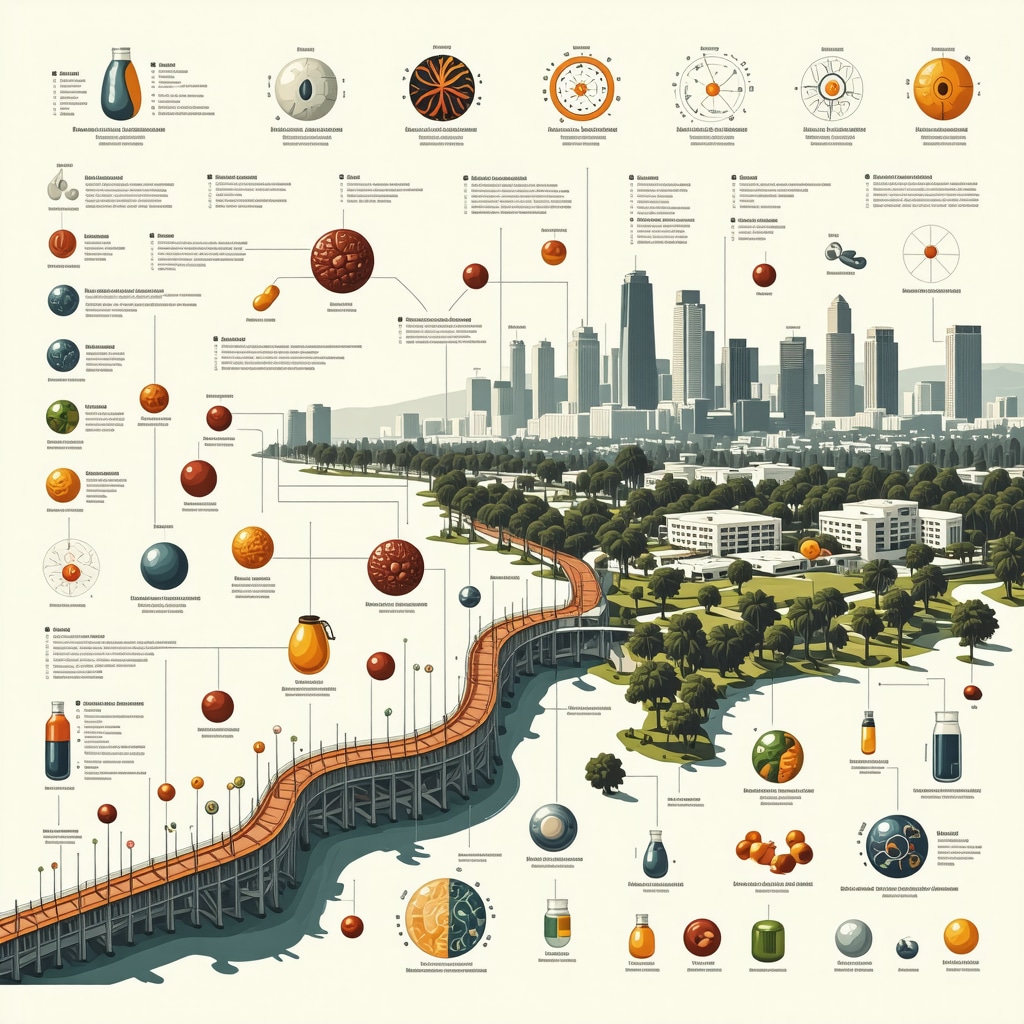 Infographic depicting hormone metabolism pathways, genetic testing, and hormone pellet therapy monitoring alongside San Diego cityscape