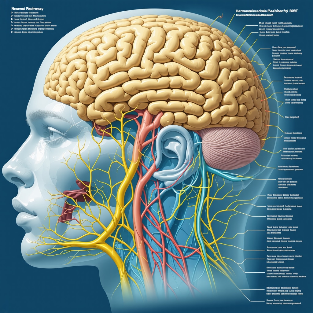 Infographic illustrating hormone feedback loops and cognitive benefits of BHRT in athletes