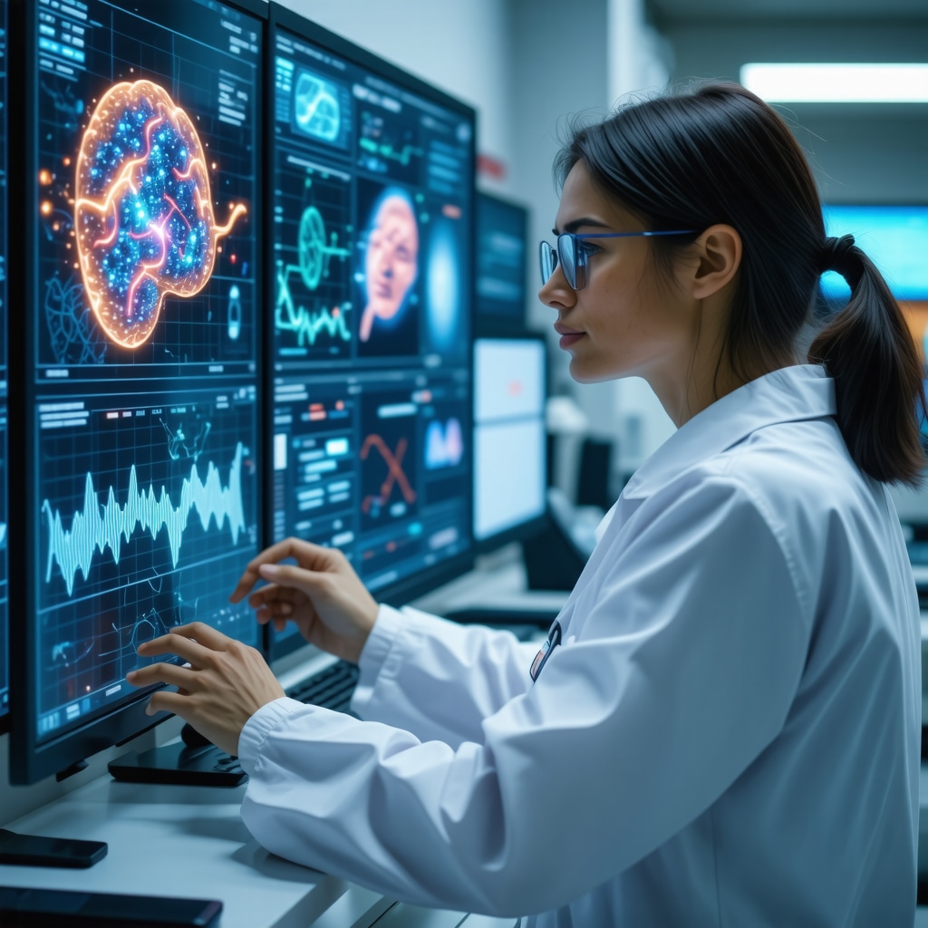 Healthcare professional reviewing genetic and hormone charts for personalized BHRT