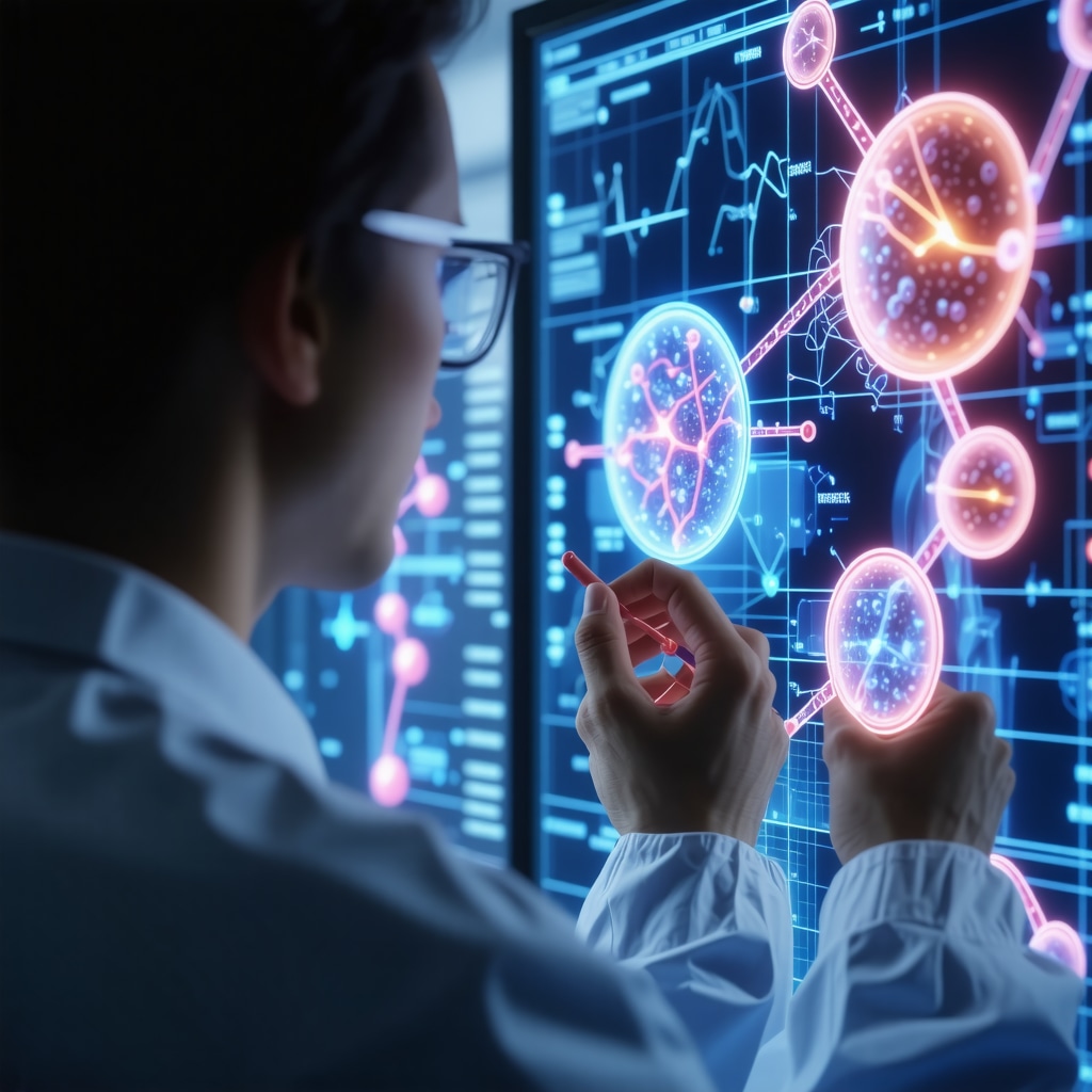 Medical expert reviewing genetic and hormonal data for personalized hormone pellet therapy