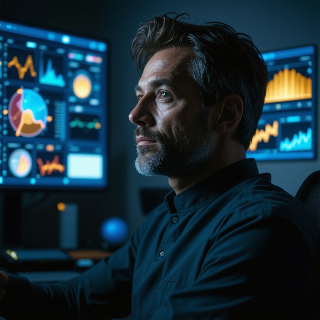 Male patient at San Diego clinic using wearable biosensors with digital hormone therapy data