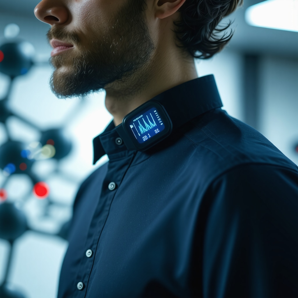 Wearable device showing real-time hormone monitoring for personalized therapy